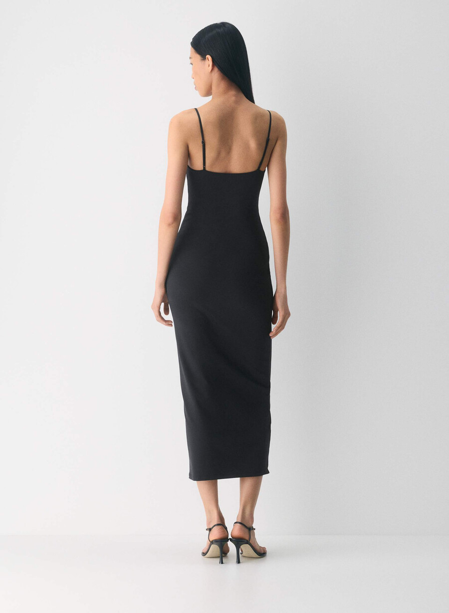 original contour summon maxi cami-kjole svart
