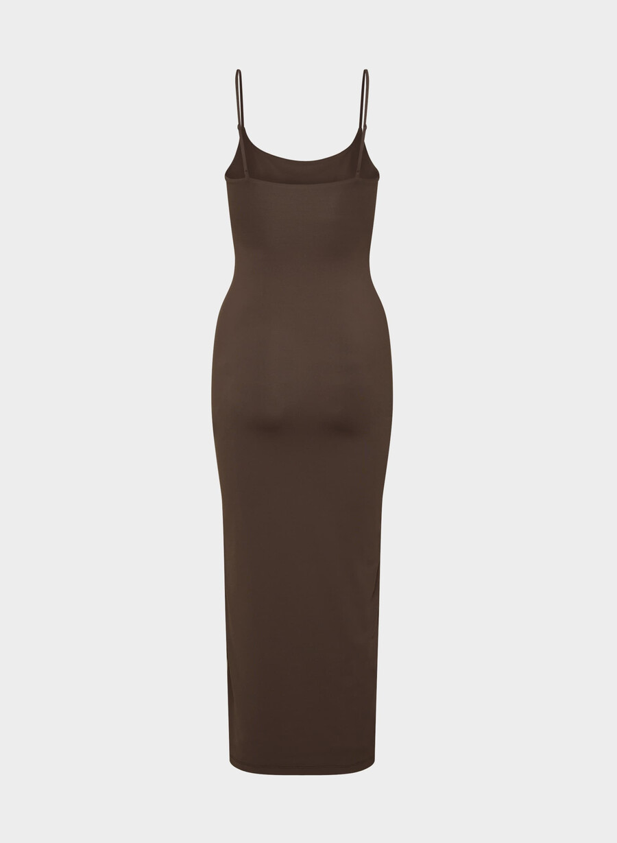 original contour summon maxi cami-kjole rik mokkabrun