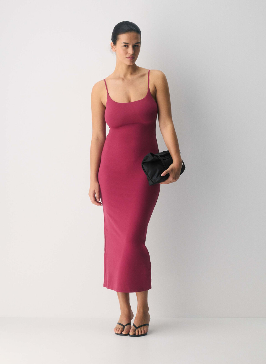 original contour summon maxi cami-kjole juicy rose