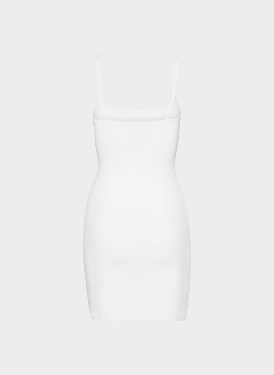 original contour squareneck cami minikjole knallhvit