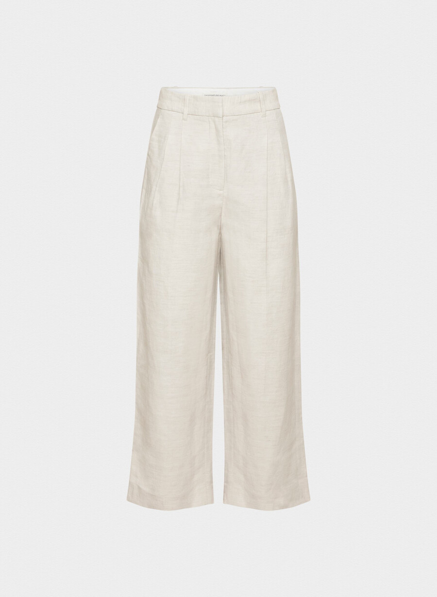 the effortless pant cropped – cruiselinen naturlig ecru