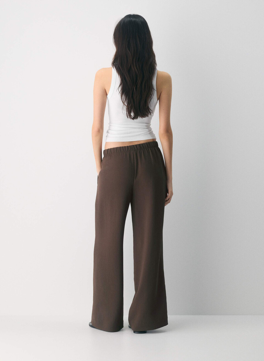 the lodge pant - crepette mokkabrun