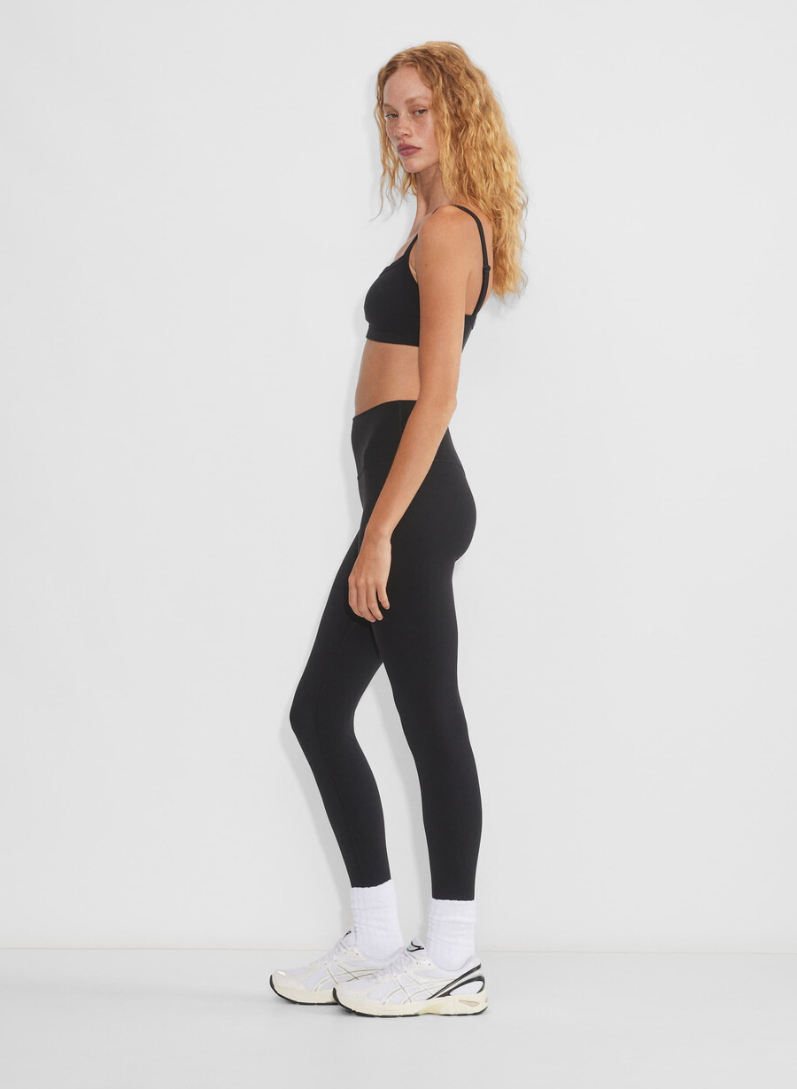 butter cheeky high-rise leggings svart