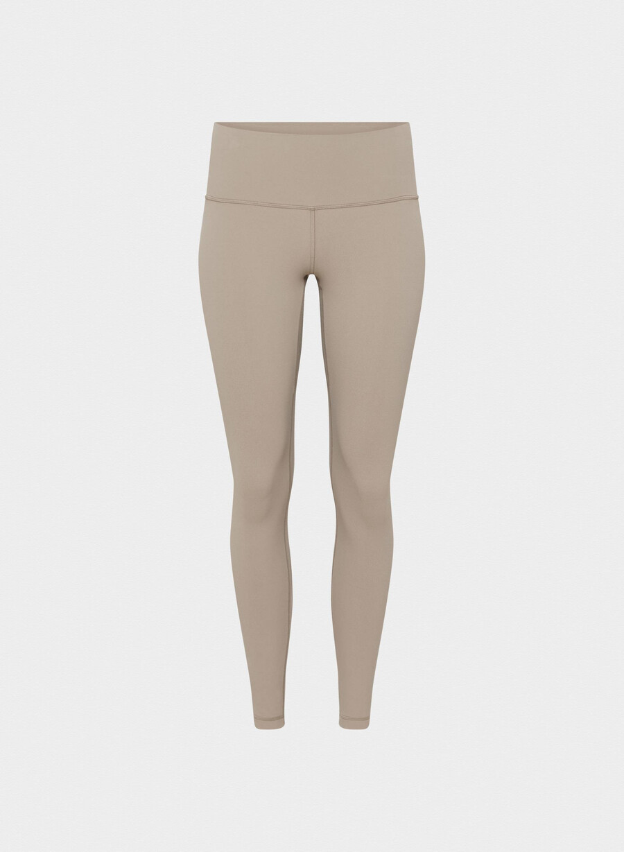 butter frekk høy rise legging nomad taupe