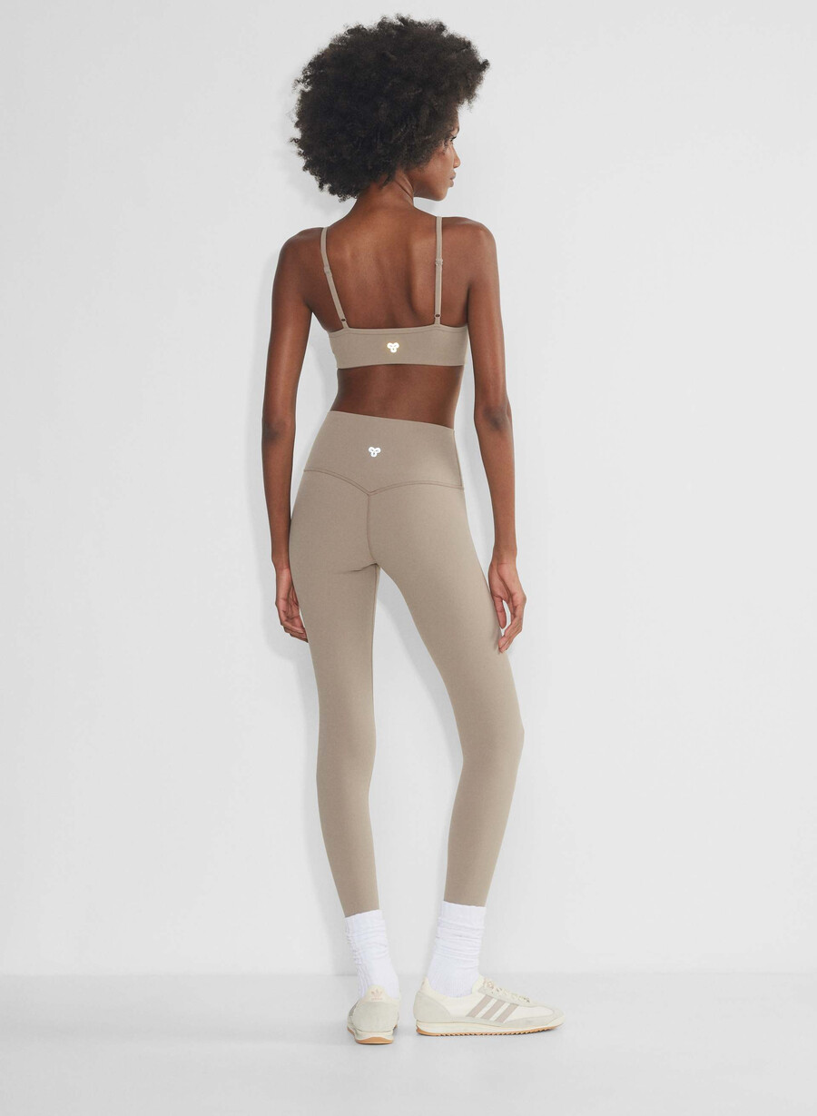butter frekk høy rise legging nomad taupe