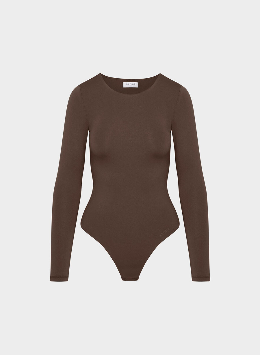 original contour prosperity crew bodysuit mik mokkabrun
