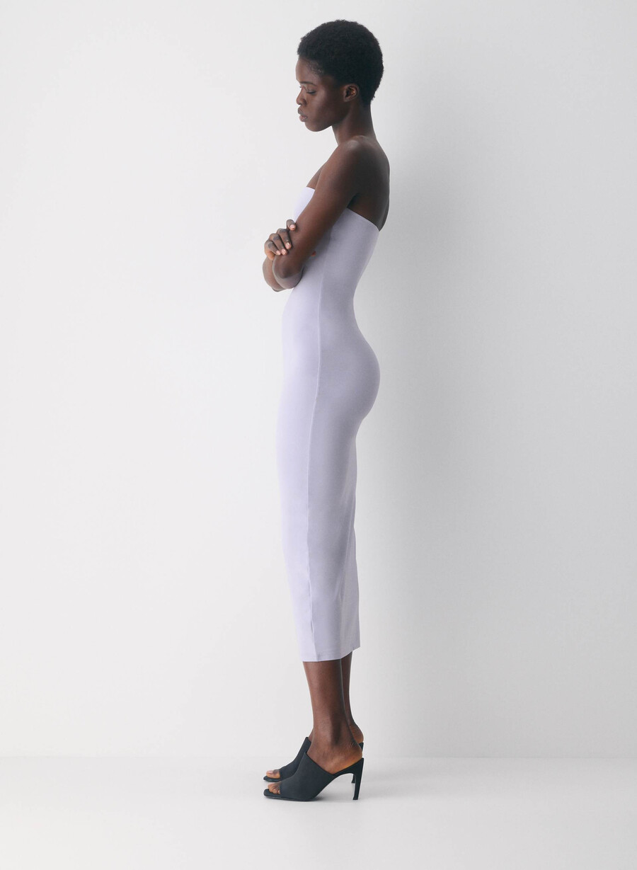 original contour enrapture maxi tube-kjole villblomster lila