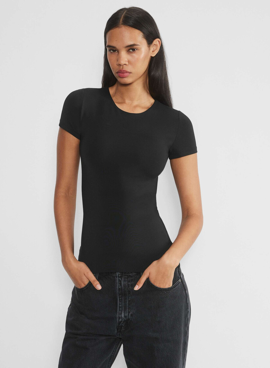 original contour crew hip t-skjorte svart