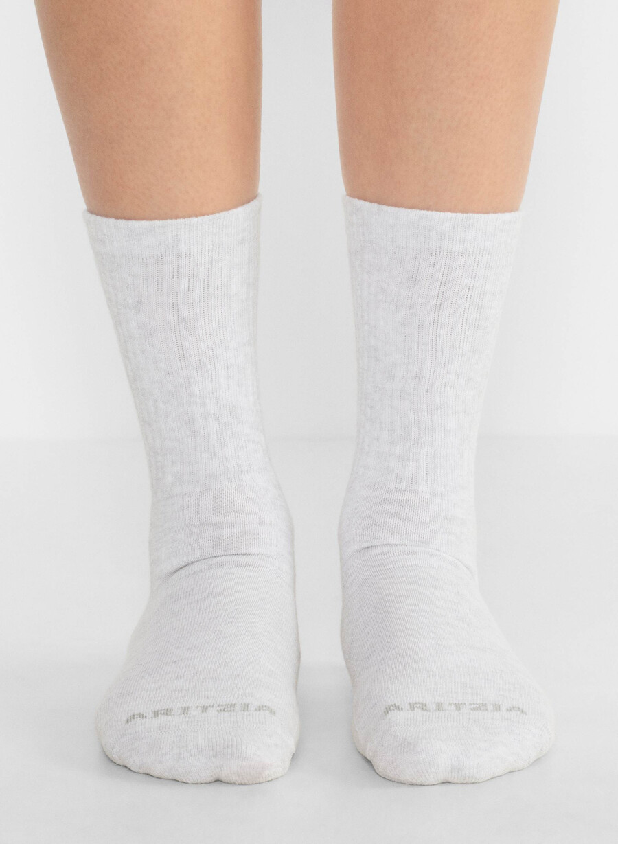 best-ever crew sock 3-pakning hvith sky hvitsvart