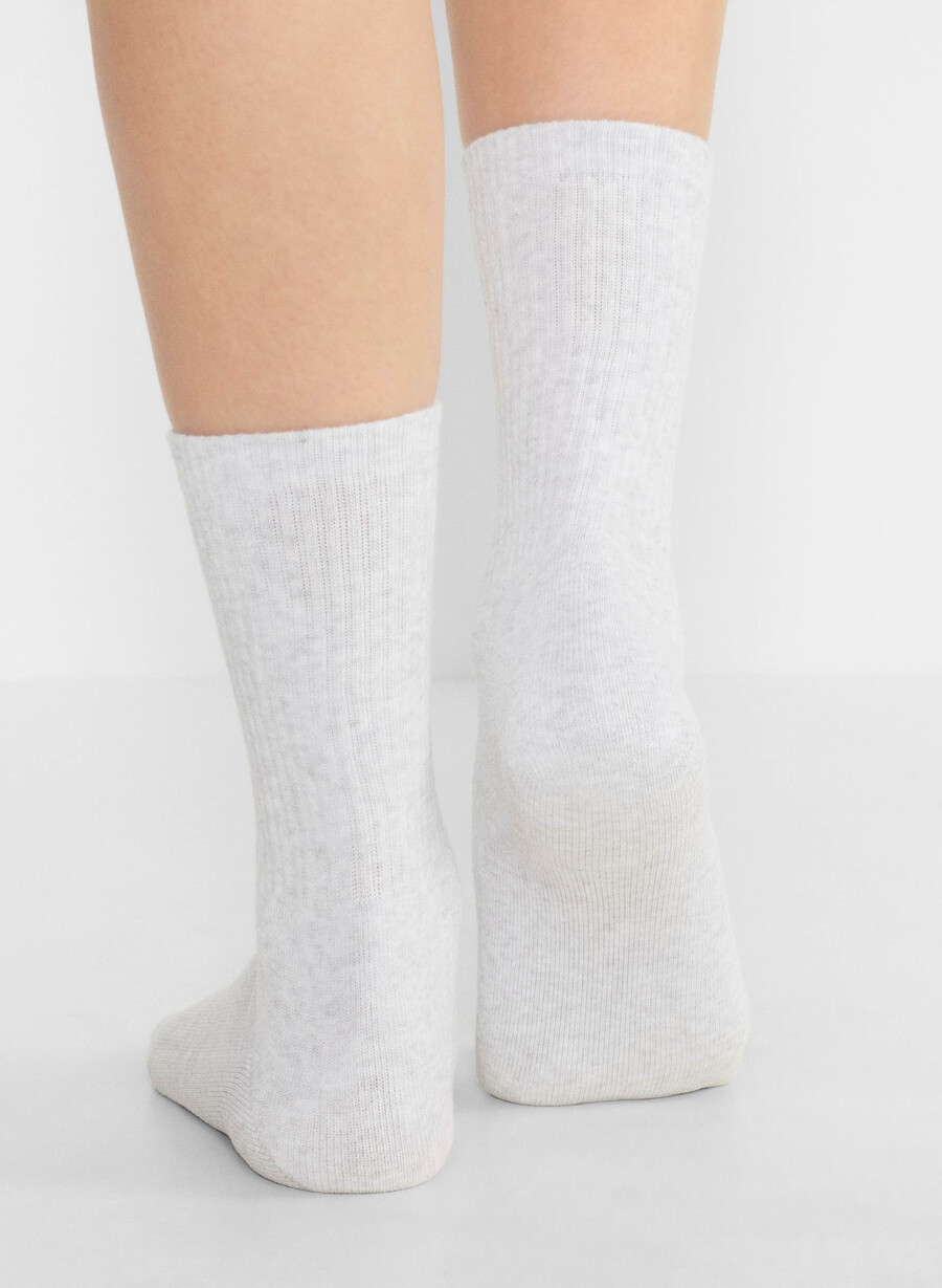 best-ever crew sock 3-pakning hvith sky hvitsvart