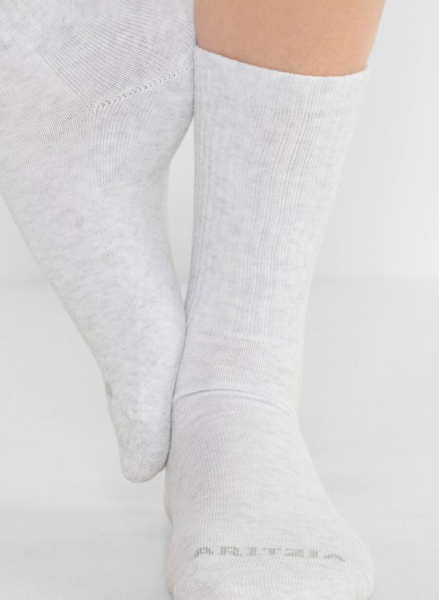 best-ever crew sock 3-pakning hvith sky hvitsvart