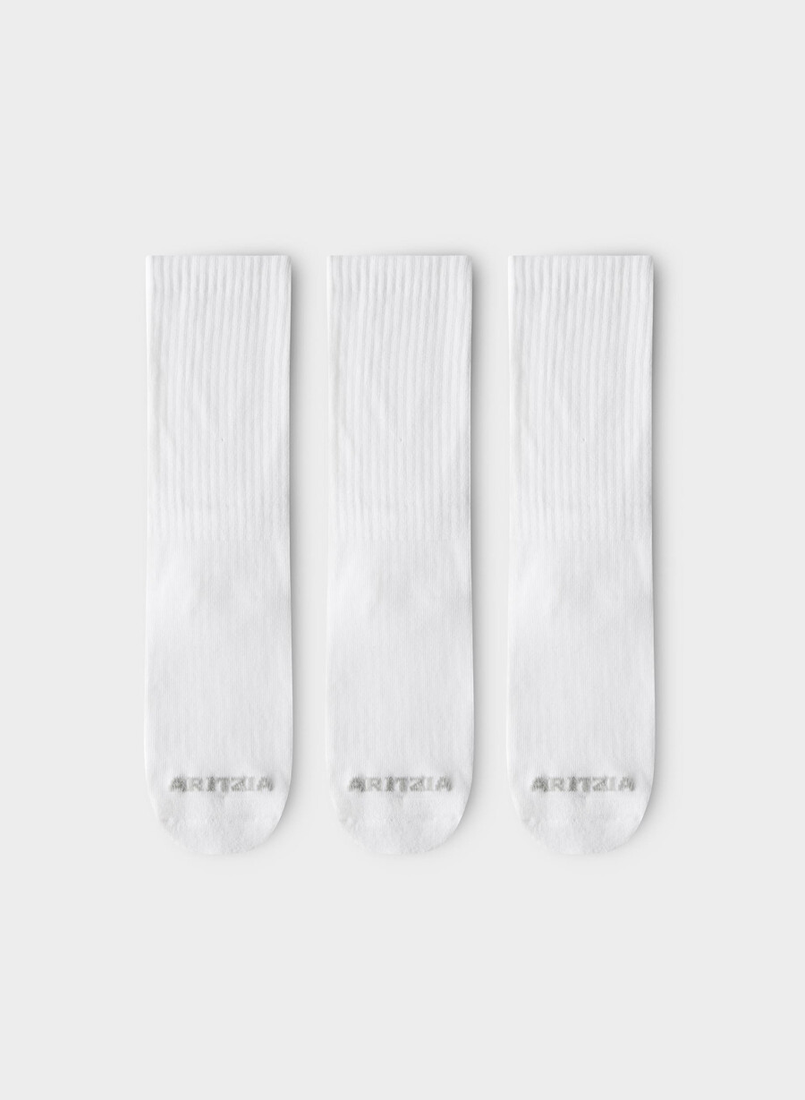 best-ever crew sock 3-pakning hvitlynget krom