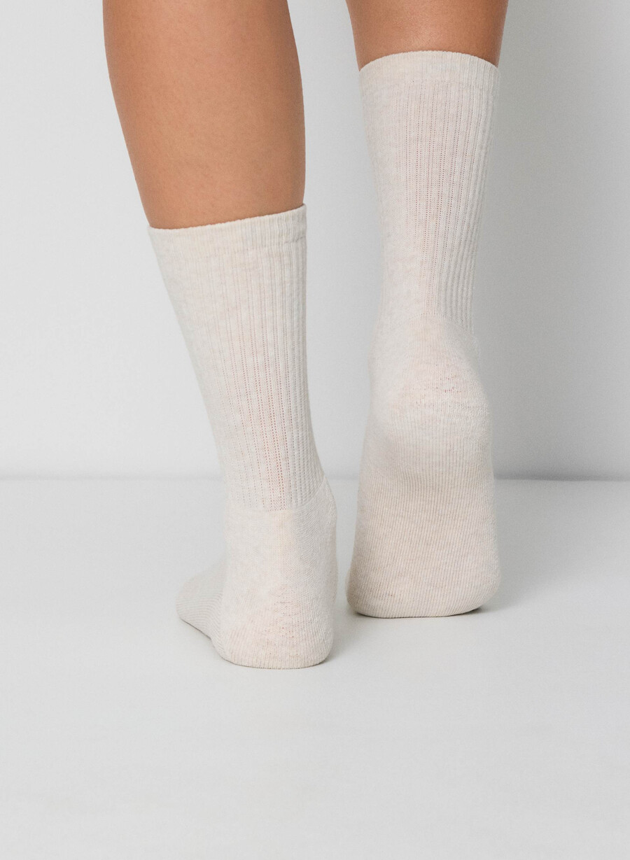 best-ever crew sock 3-pakning hvitlynget krom