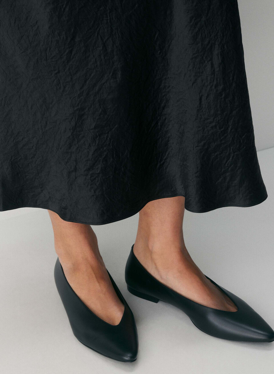 slip satin maxi skjørt matt perle