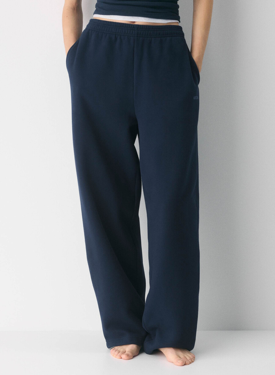 koselig fleece-sweatpant med kjærestemotiv admiral