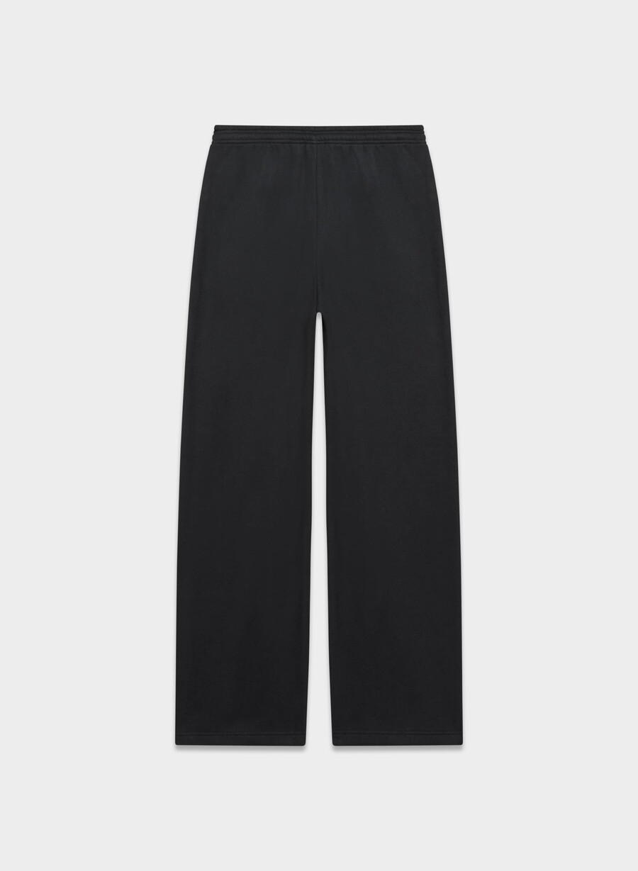 cozy sweatfleece boyfriend barrel joggebukse svart