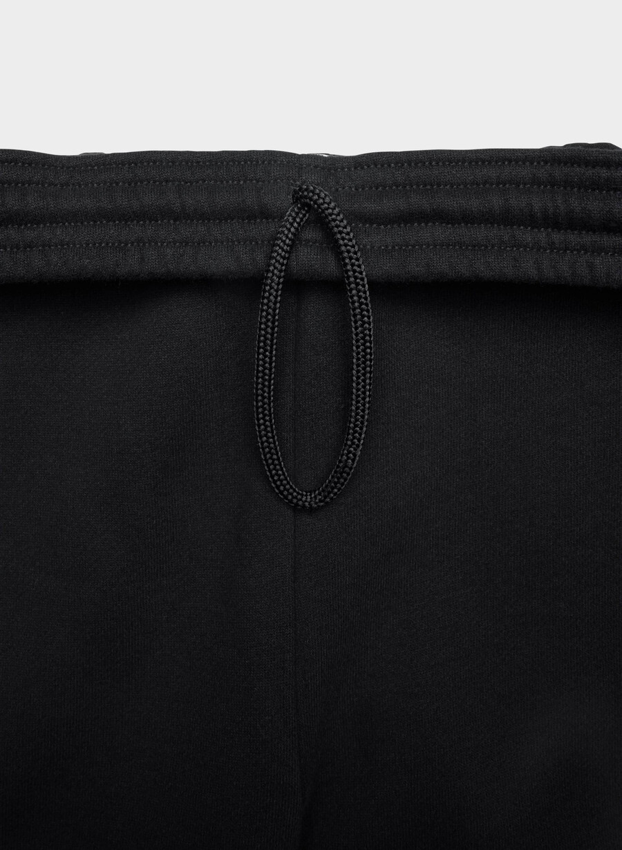 cozy sweatfleece boyfriend barrel joggebukse svart