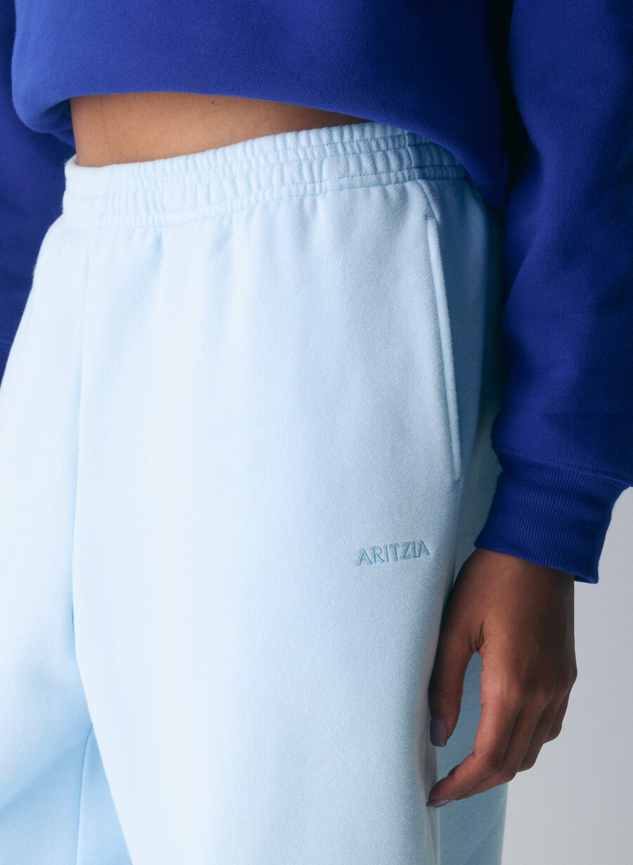 koselig fleece boyfriend barrel joggebukse villa blÅ