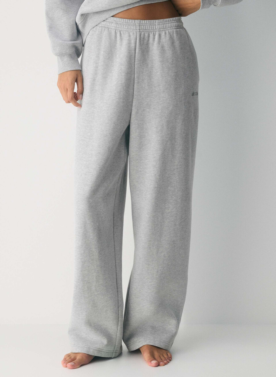 cozy sweatfleece boyfriend barrel joggebukse lyngkrom