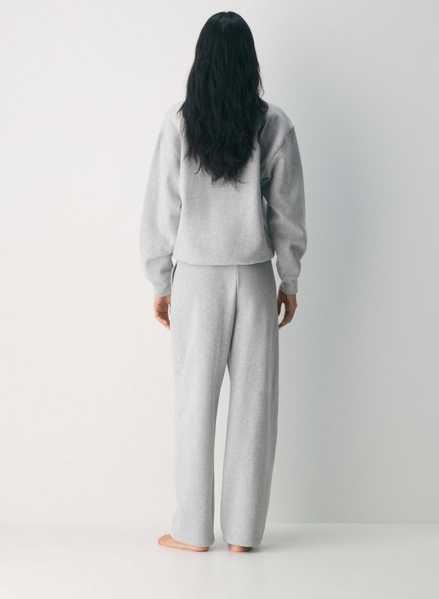 cozy sweatfleece boyfriend barrel joggebukse lyngkrom