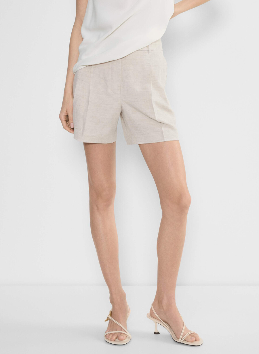 the effortless short mid-thigh – cruiselinen natural ecru