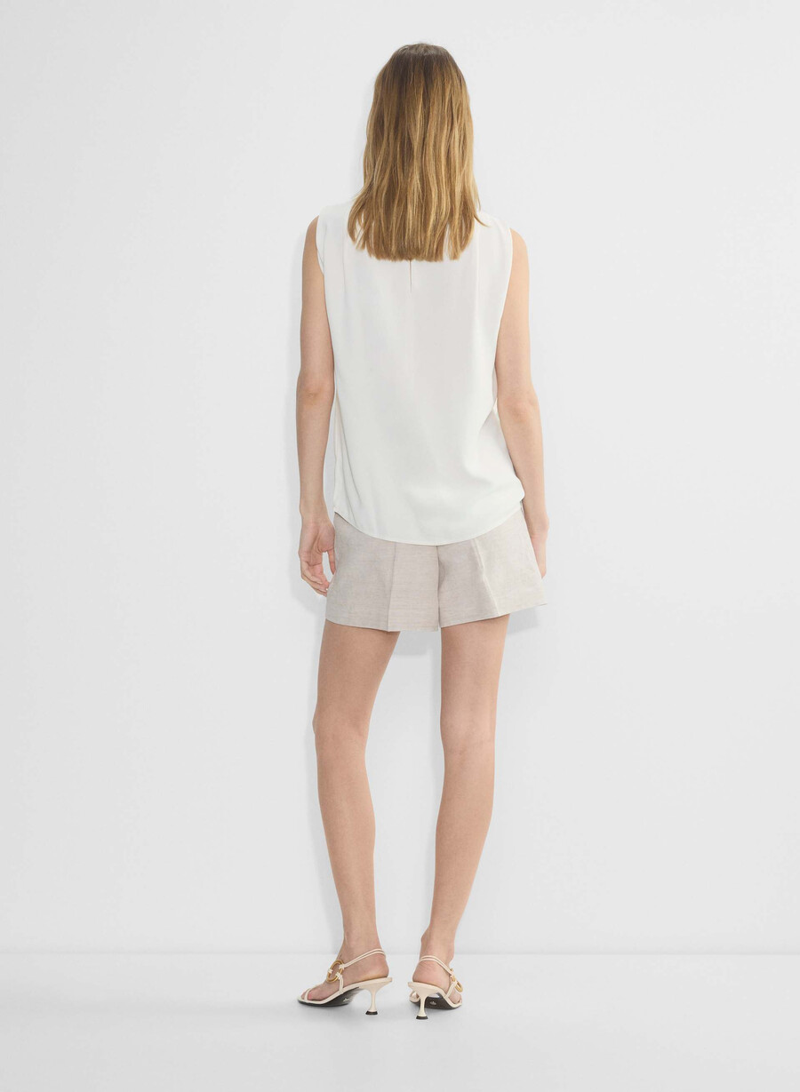 the effortless short mid-thigh – cruiselinen natural ecru