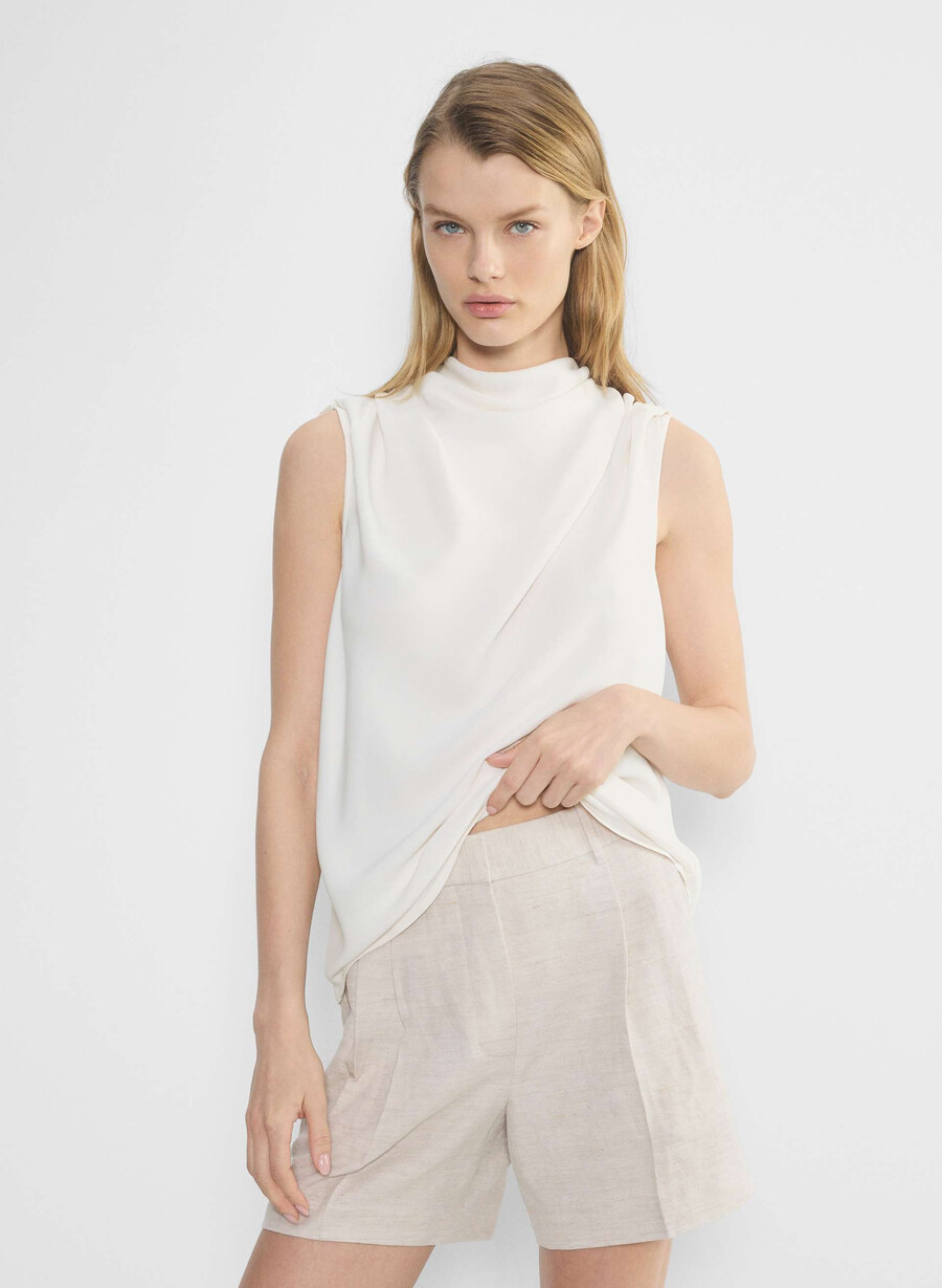 the effortless short mid-thigh – cruiselinen natural ecru