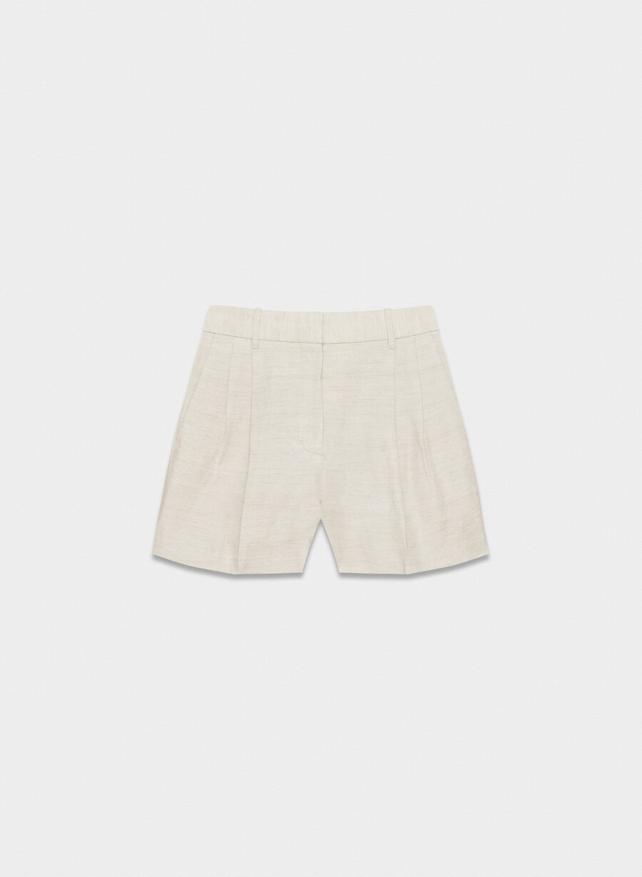 the effortless short mid-thigh – cruiselinen natural ecru