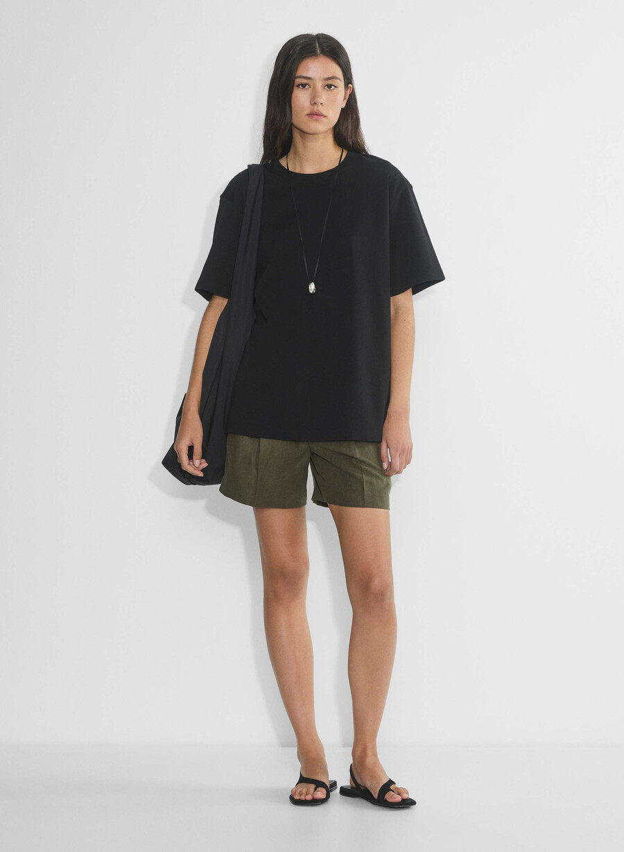 the effortless short mid-thigh – cruiselinen mØrk oliven