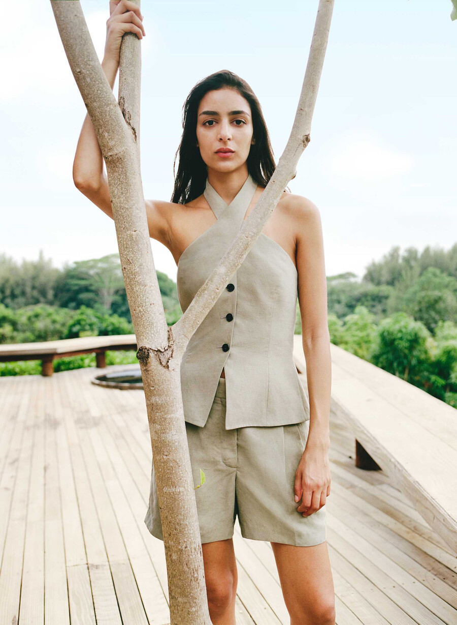 the effortless short mid-thigh – cruiselinen soltØrket oliven