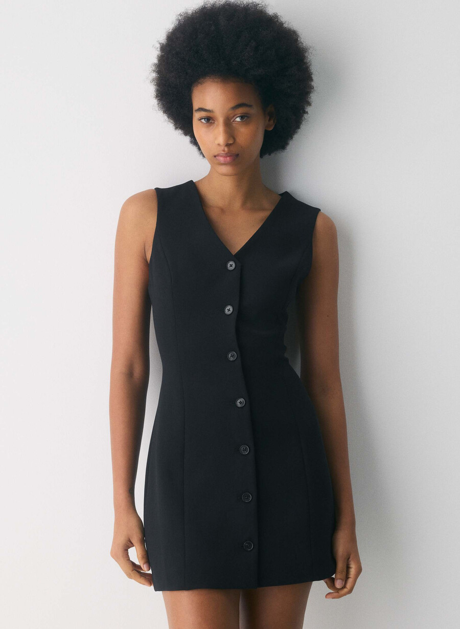 aria dress - crepette svart