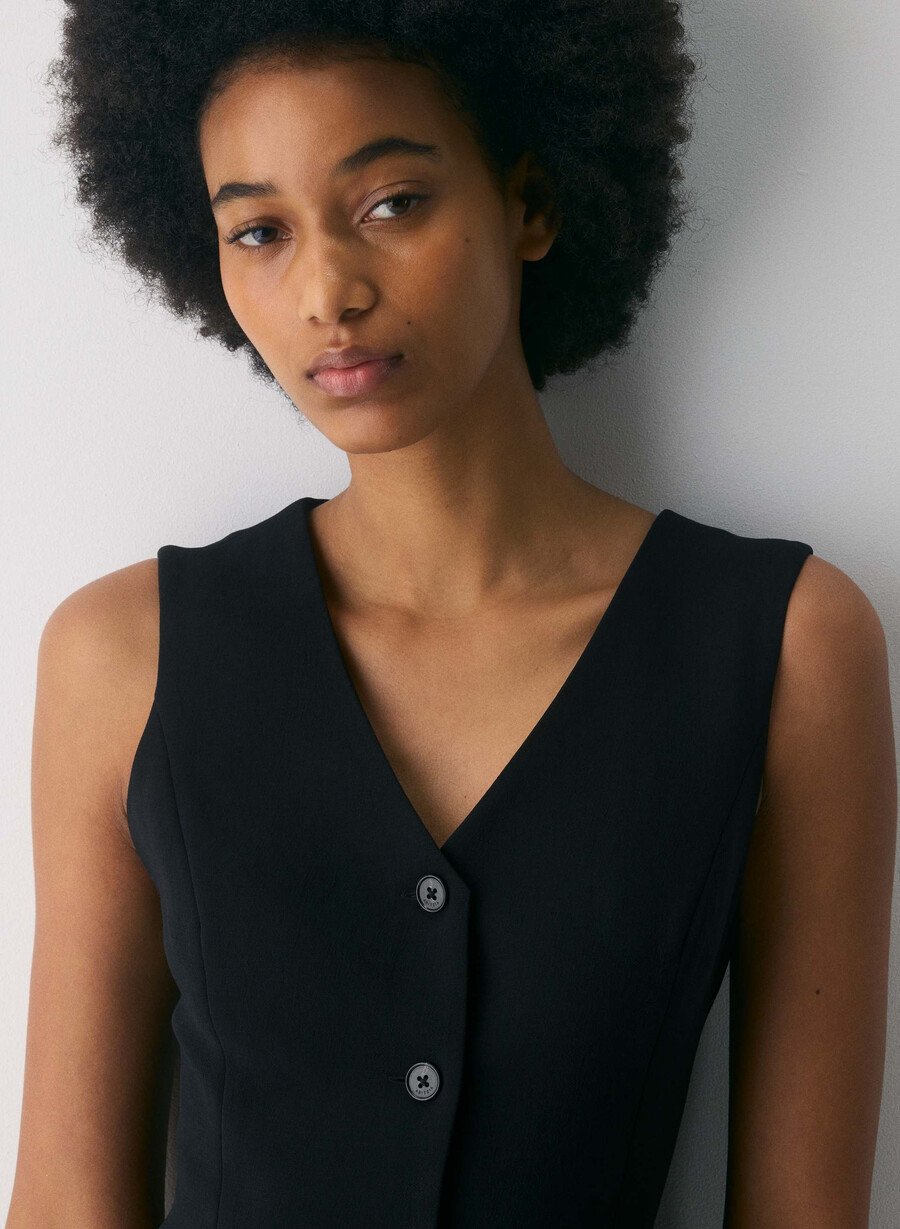 aria dress - crepette svart