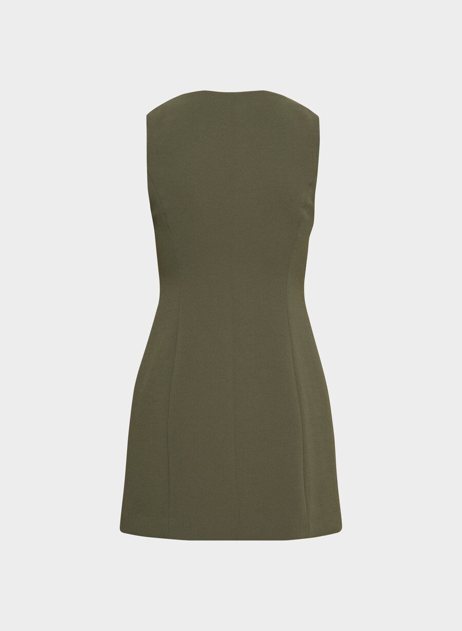 aria dress - crepette mØrk olive