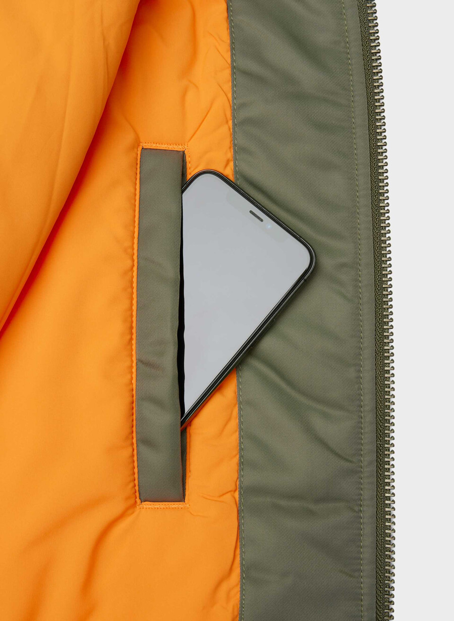 brea bomber army green