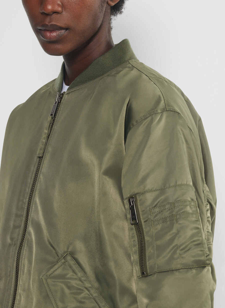 brea bomber army green