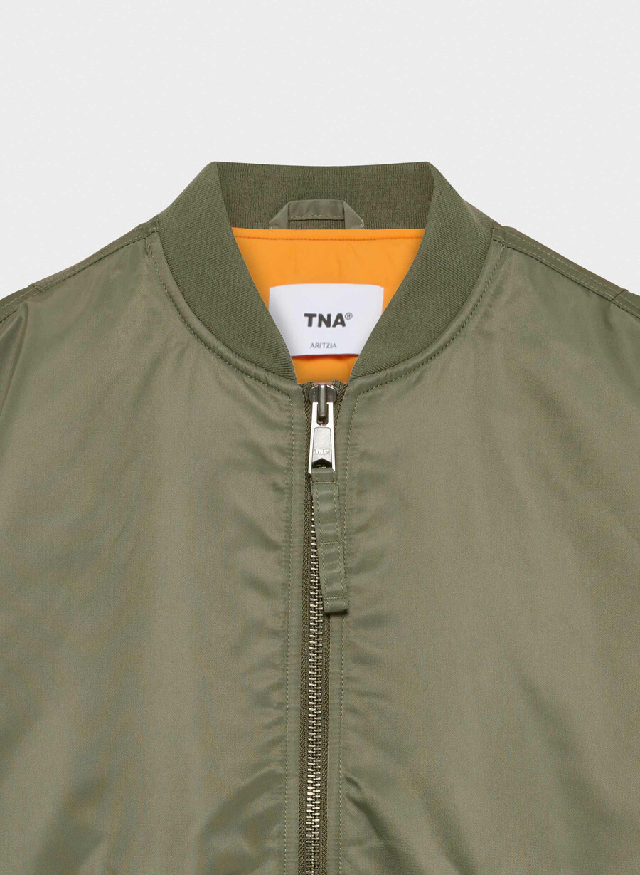 brea bomber army green