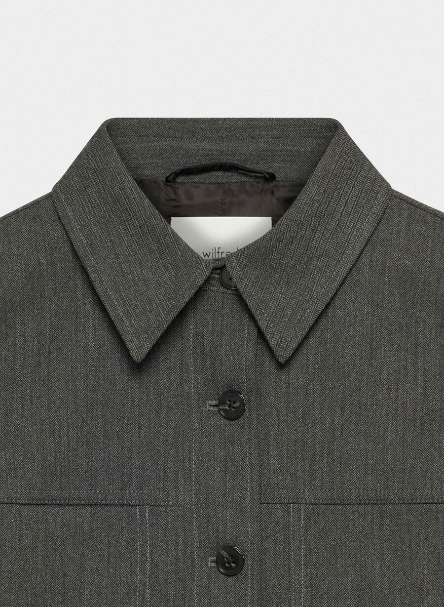 liten cropped jakke chaney svartgrÅ