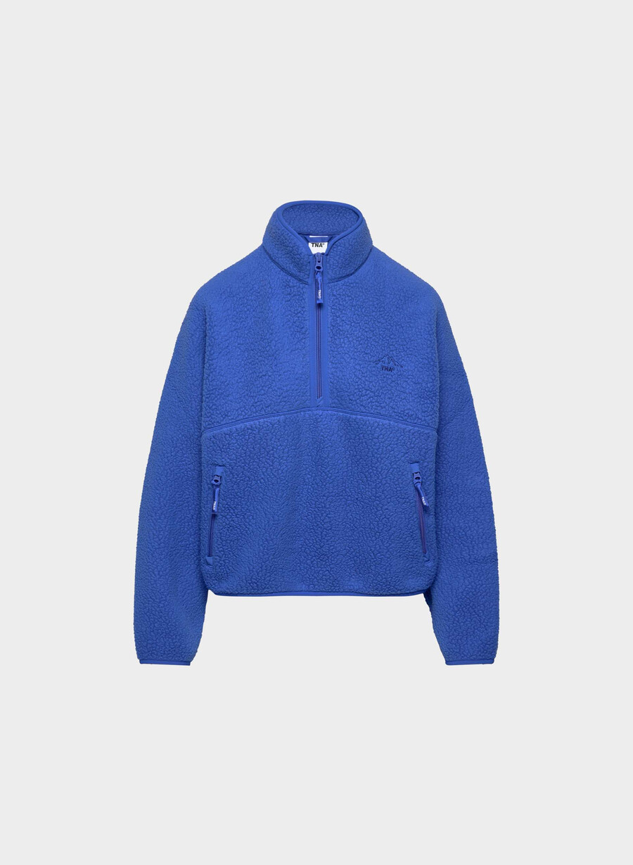 polartec thermal pro genser med halv glidelås og høy hofte jazz blÅ