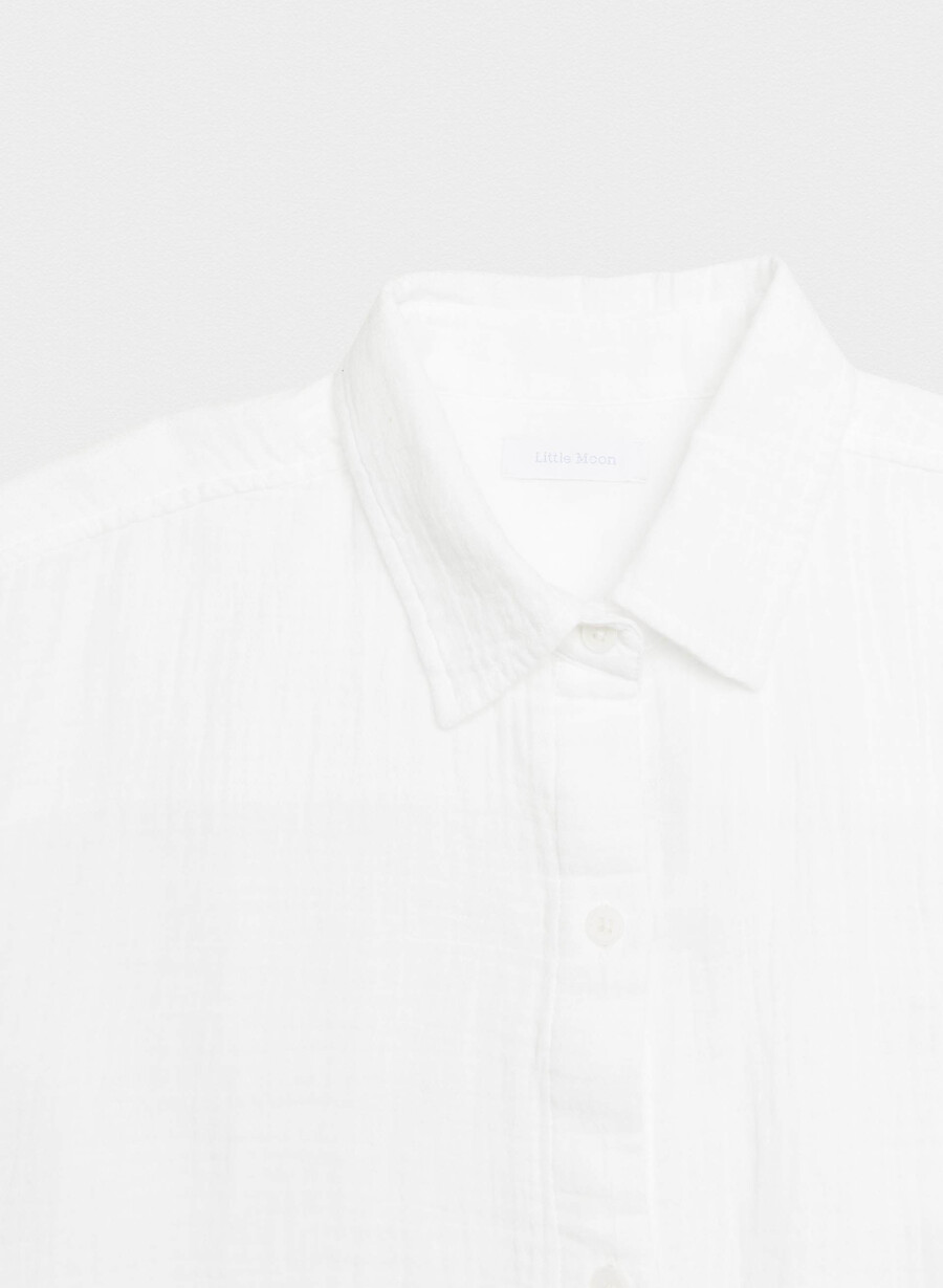 airplush cotton seilskjorte hvit