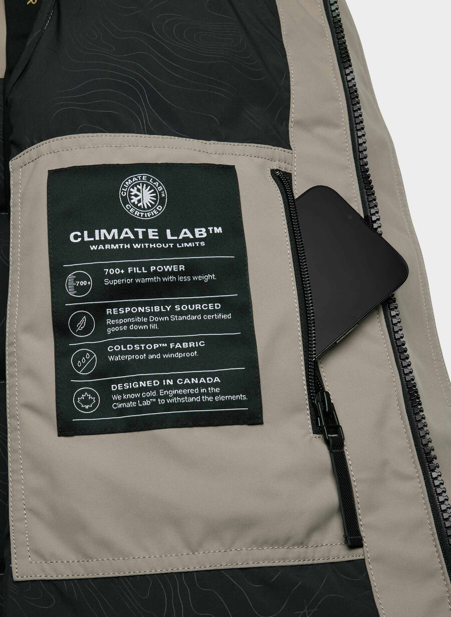 powder parka lang – coldstop modern taupe