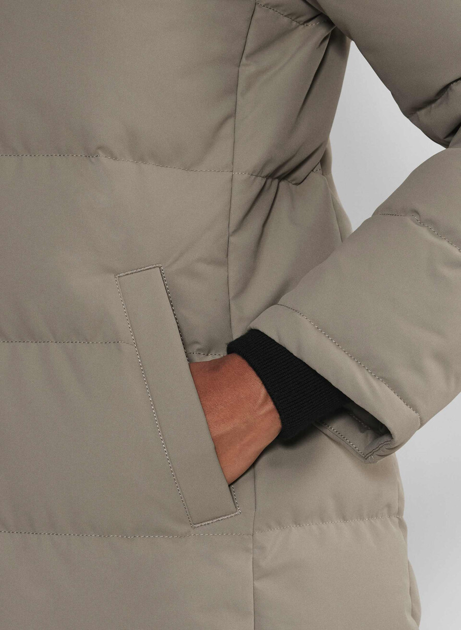 powder parka lang – coldstop modern taupe