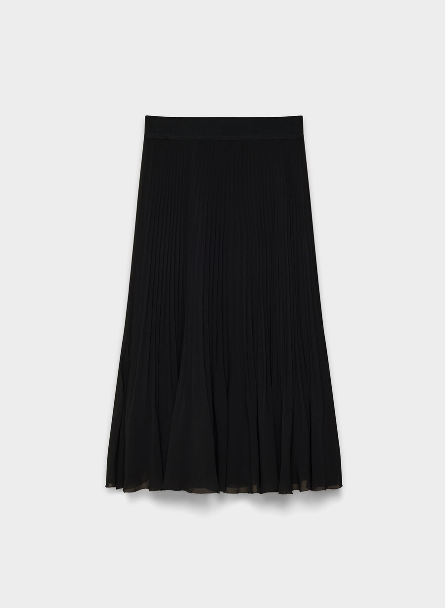 twirl plissert skjørt svart