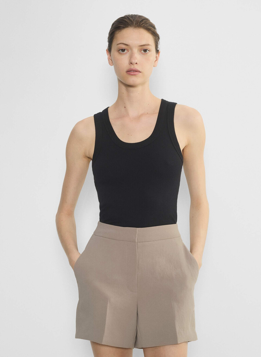 limitless short mid-thigh – crepette nomad taupe