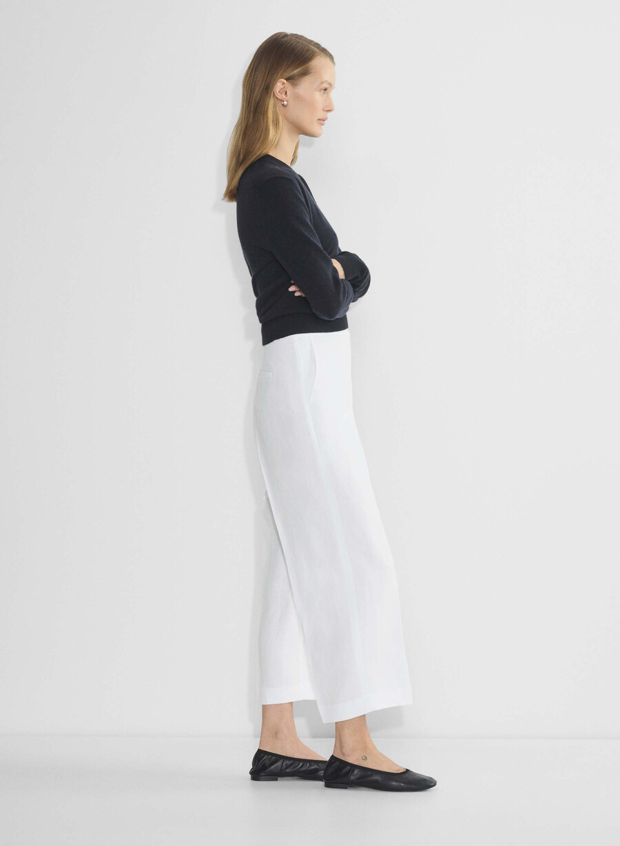 limitless pant cropped – cruiselinen hvit