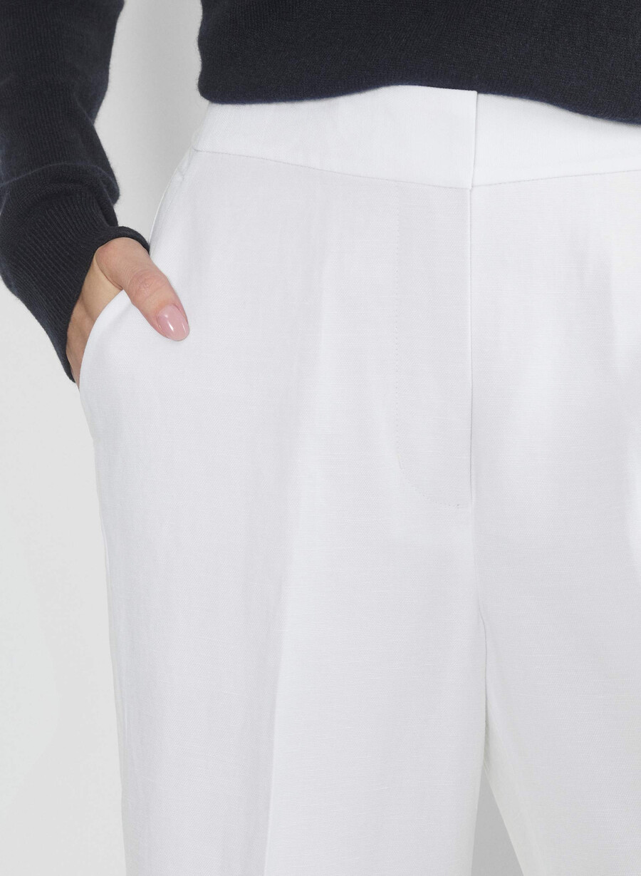 limitless pant cropped – cruiselinen hvit