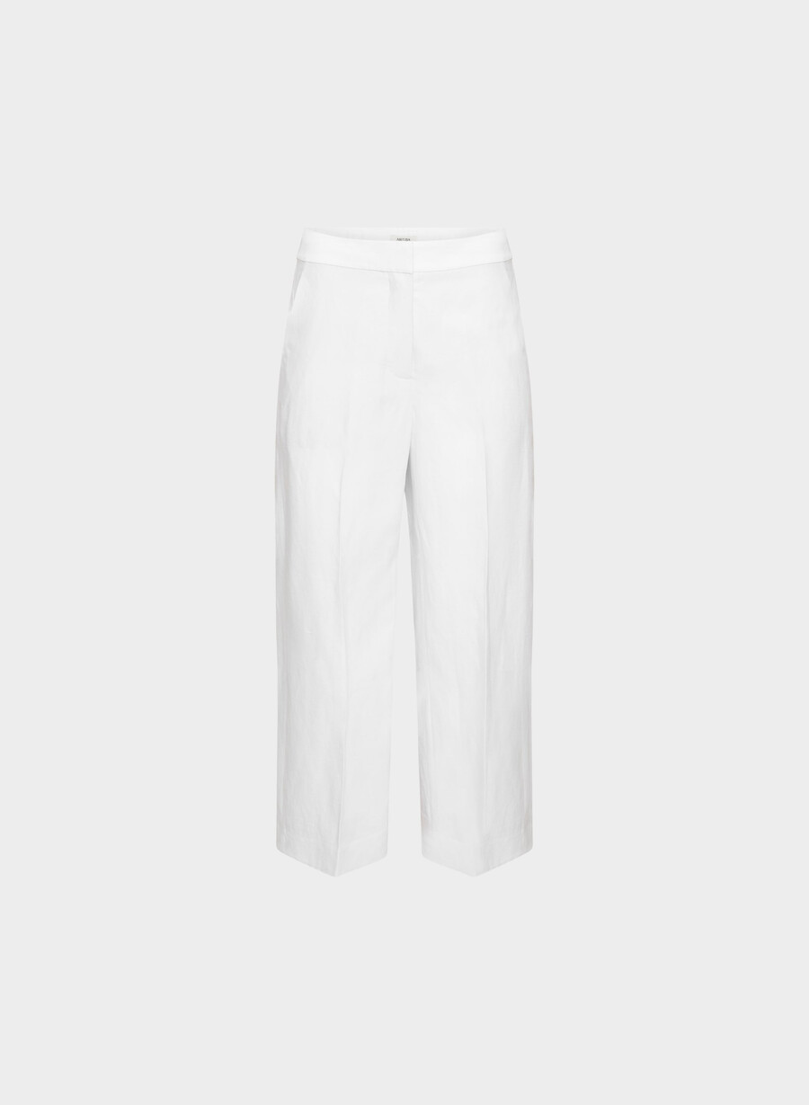 limitless pant cropped – cruiselinen hvit