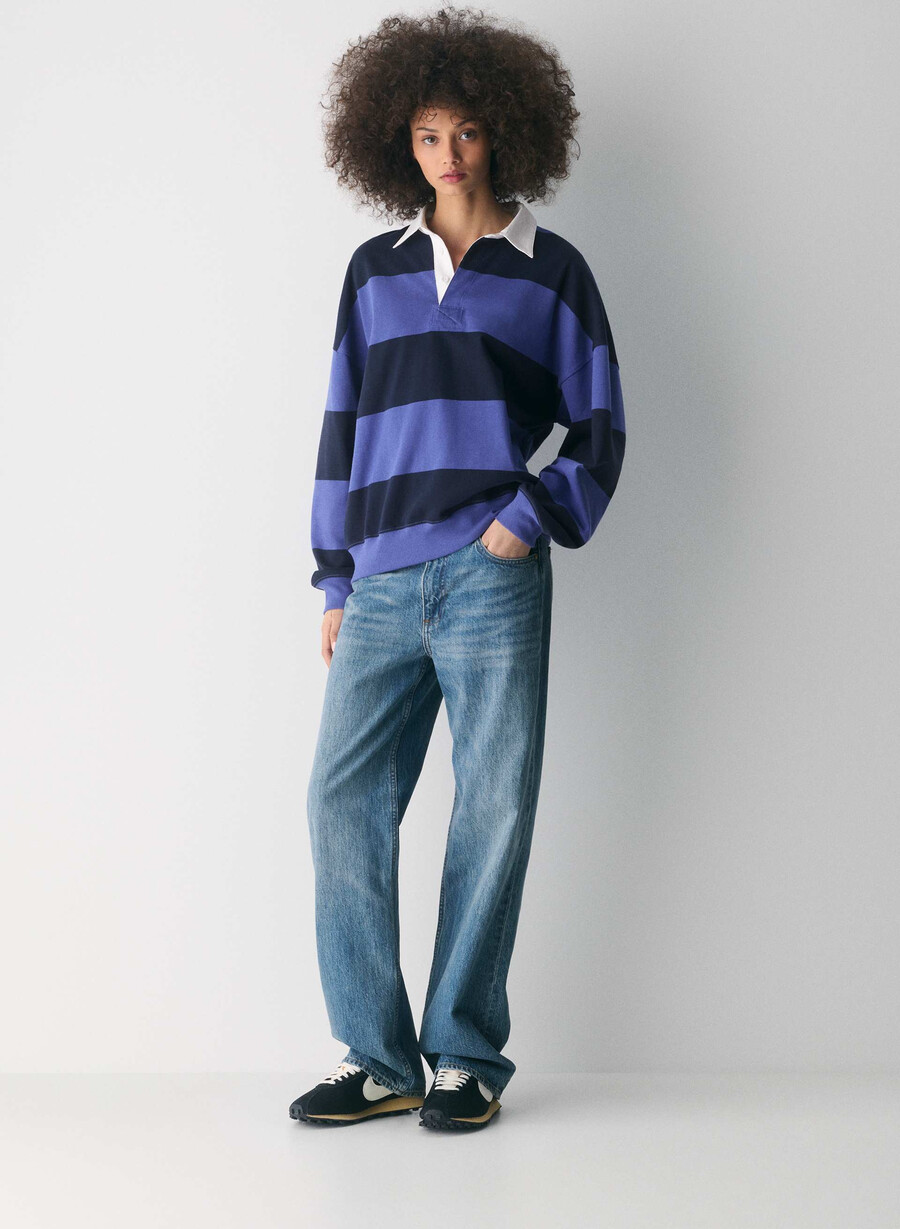 mighty cotton lomu polo langermet moonseil bl admiral