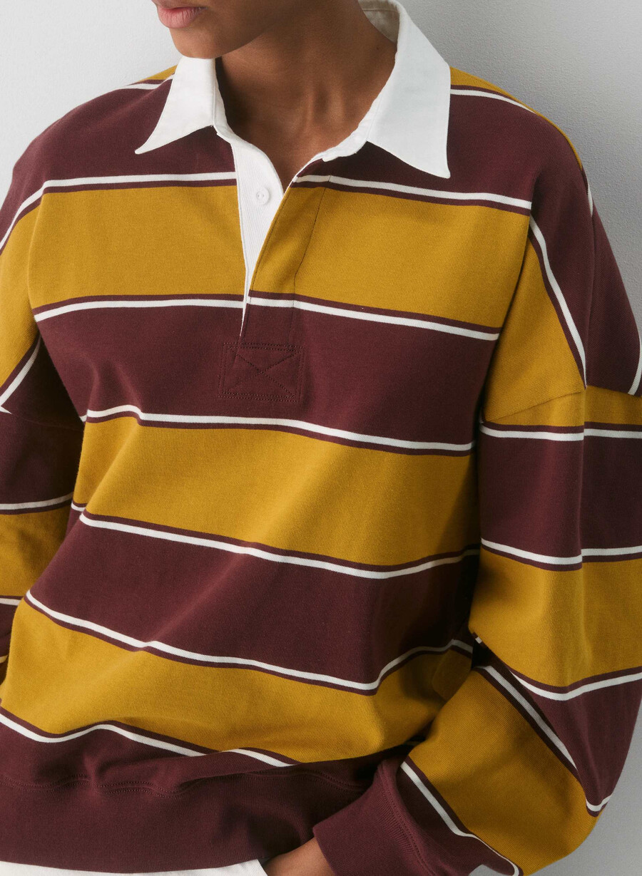 mighty cotton lomu polo langermet gull cst gulsmc brgn