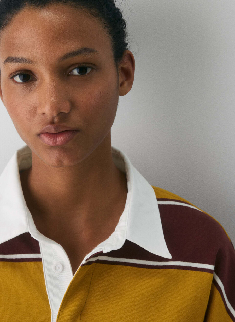 mighty cotton lomu polo langermet gull cst gulsmc brgn