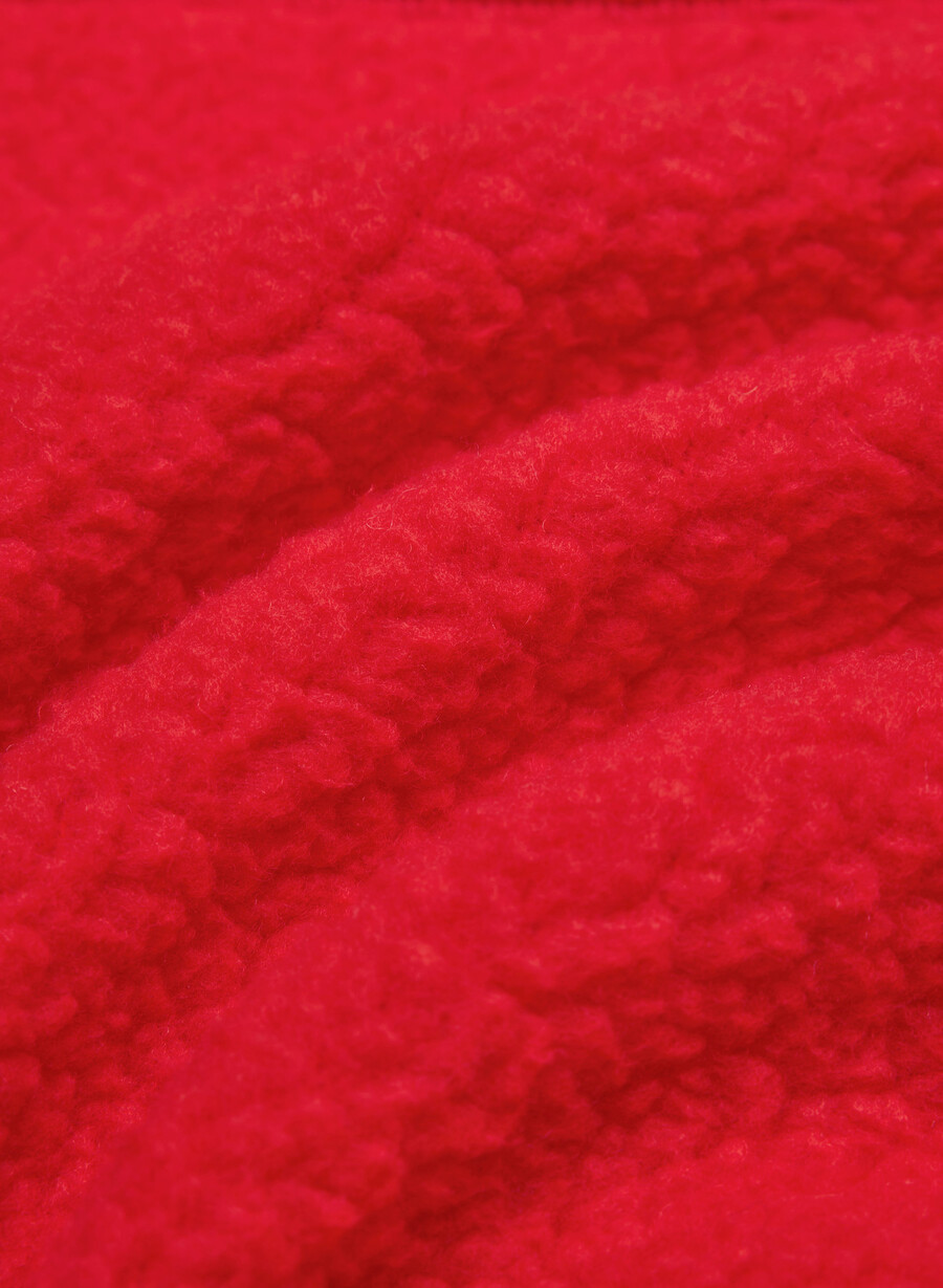 polartec thermal pro mockneck hi-hip zip-up blinkende rØd